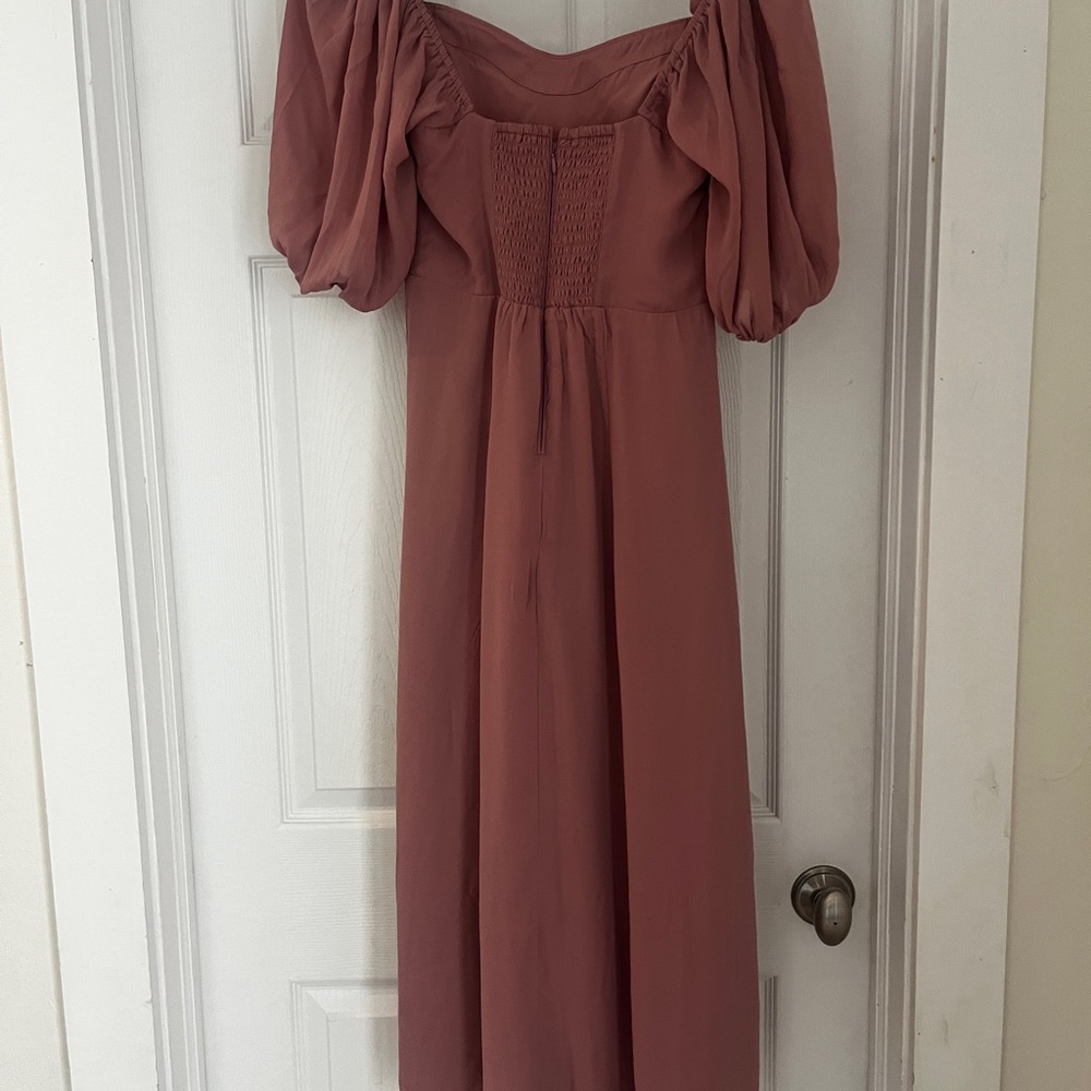 Abercrombie & Fitch Dusty Rose Long Sleeve Dress
